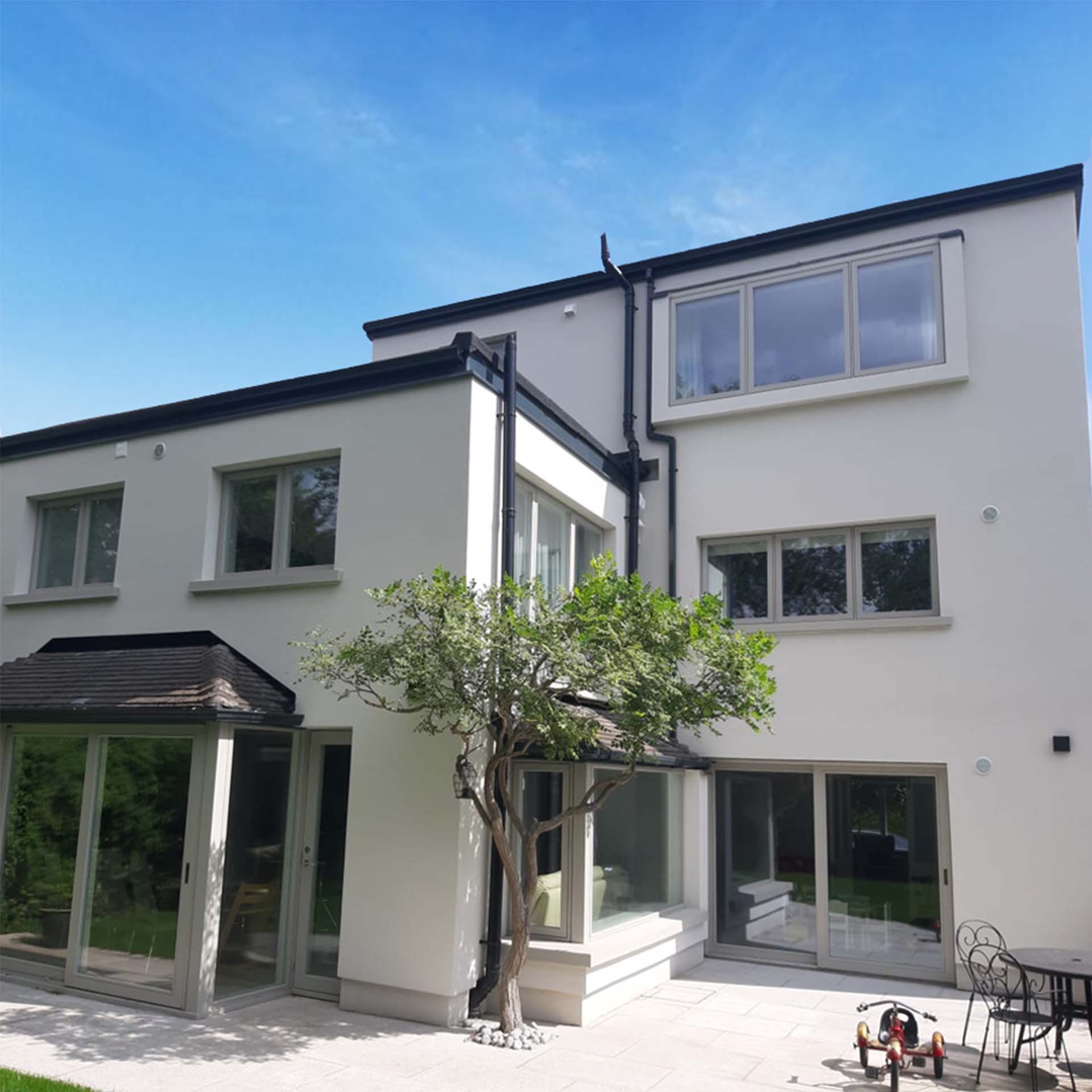 A beautiful home with external wall insulation.